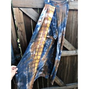 Tie dye hi-low Maxi skirt (High low)